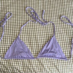 Frankie's Bikinis Purple Triangle Swim Top
